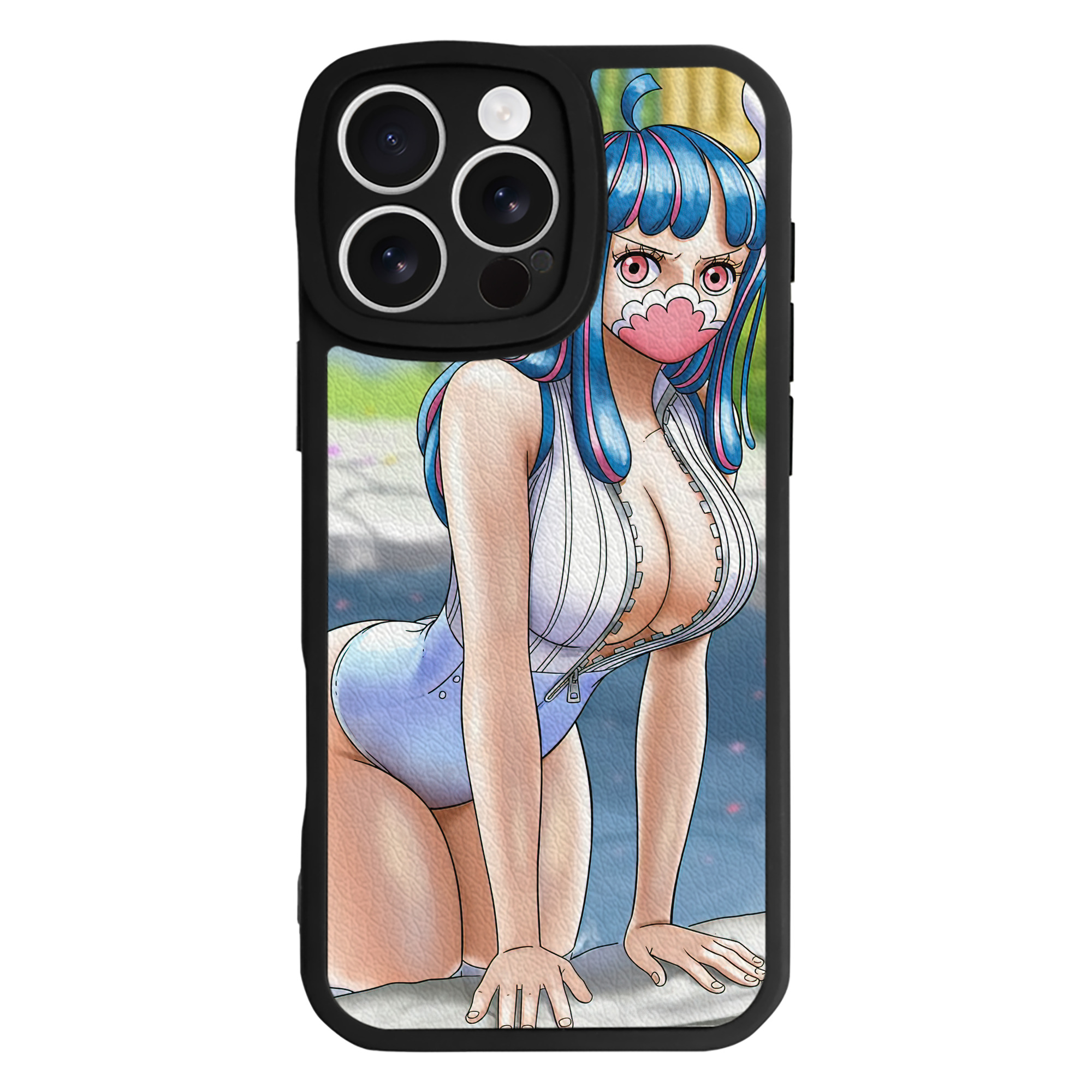 （画像用） ワンピース ONE PIECE 【iPhone 16シリーズ対応】シリコンスマホケース（レザー調） 材質：シリコン